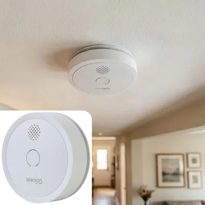 Produktbild von WLAN Rauchmelder mit App-Benachrichtigung – Smart vernetzter Feuermelder nach EN 14604 mit 85dB Alarm & 5 Jahren CR123A Batterielebensdauer