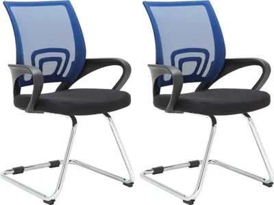Produktbild von 2er Set Besucherstühle HLO-CP81  blau