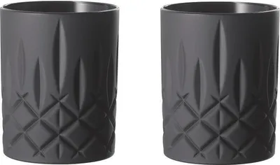 Immagine prodotto di Nachtmann Noblesse tumbler per whisky, set di 2, tumbler, bicchiere per whisky, vetro di cristallo, nero, 295 ml, 105394