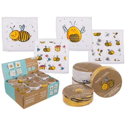 Produktbild von OOTB Magisches Baumwoll-Handtuch Bienen