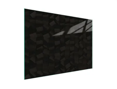 Produktbild von Schneidebrett Herdabdeckplatte Multiglasschneidplatte 30x22 cm Muster Schwarz