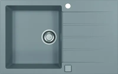 Produktbild von ALVEUS Spüle CADIT 20 in CONCRETE mit Pop-up-Siphon / Ausschnittmaß 770 x 480 mm / Granitspüle