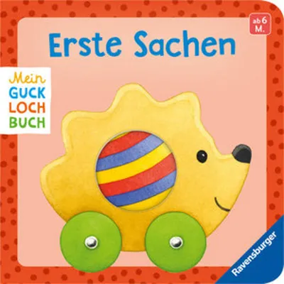 Produktbild von Mein Gucklochbuch: Erste Sachen, Pappbilderbuch für Kinder ab 6 Monaten, mit Spieleffekt