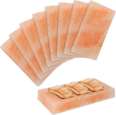 Obrázek produktu pro Jopassy Solný kámen Jídlo Yakiniku Gril Stone Vysoce kvalitní grilovací dlaždice 20x10x2,5cm BBQ 8X