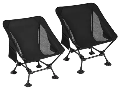 Obrázek produktu pro Lehké a kompaktní kempingové židle, 2 kusy, pro dospělé, vhodné pro outdoorové použití