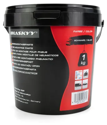 Immagine prodotto di Pasta per montaggio pneumatici, 1 kg, nera, ideale per il montaggio e lo smontaggio di pneumatici