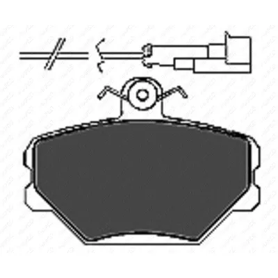 Produktbild von Scheibenbremsbelagsatz VA, FIAT TIPO 1100-1400-, 1600-1750 ohne ABS