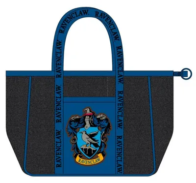 Obrázok produktu pre Prémiová plážová taška s motívom Harryho Pottera a fakulty Ravenclaw