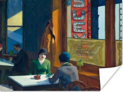 Produktbild von MuchoWow® Poster Chop Suey - Edward Hopper 40x30 cm - Plakate für die Wände - Poster Wohnzimmer