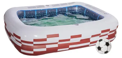Immagine prodotto di Happy People - Piscina per bambini - Piscina per famiglie Stadio (200x150x50cm) Stadio di calcio Coppa del Mondo EM