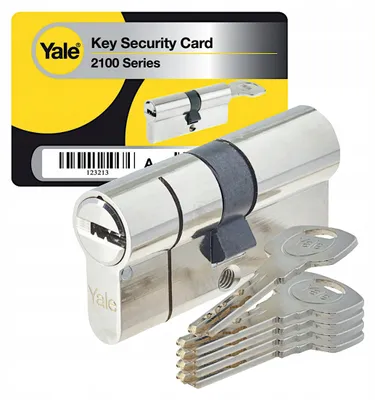 Image de Yale 2100 Cylindre de sécurité antivol nickelé