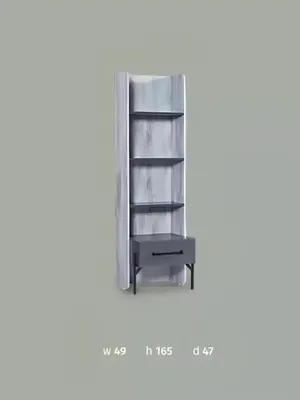 Produktbild von Regal Schrank Bücherregal Schränke Mehrzweck Möbel Braun 165x49x47