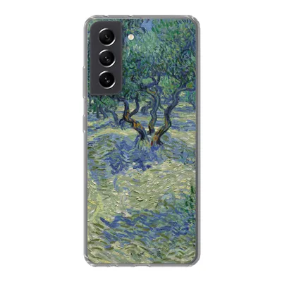 Produktbild von MuchoWow® Handyhülle Schutzhülle Hülle für Samsung Galaxy S21 FE Der Olivenhain - Vincent van Gogh Silikon Softcase Handy Hülle - Mobiltelefonhülle