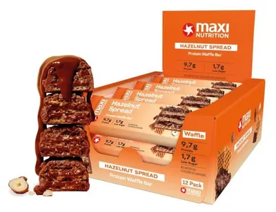 Produktbild von MaxiNutrition Protein Waffle Bar 12x40g - Pistazie