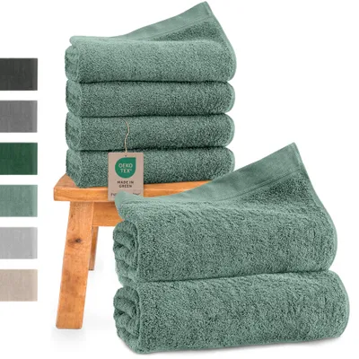 Produktbild von Handtuch Set: 2 Badetücher + 4 Handtücher