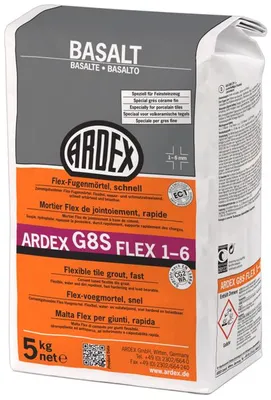 Produktbild von ARDEX G8S FLEX-Fugenmörtel 1-6 - 5 kg basalt