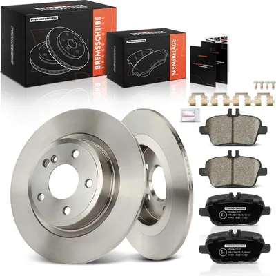 Productafbeelding van Frankberg 2x remschijven 4x remblokken achteras voor Benz SLC R172 SLK 16L
