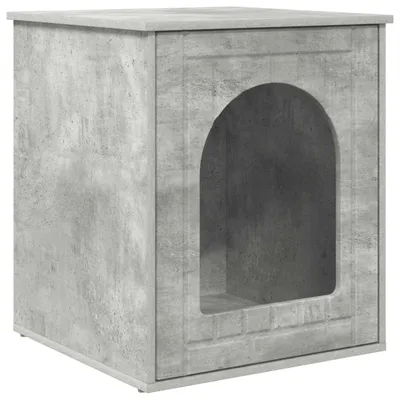 Obrázek produktu pro vidaXL Betonový domek pro kočky 53 x 52 x 62 cm materiál na bázi dřeva