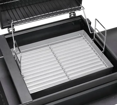 Zdjęcie produktu dla Grill Gazowy Węglowy + Wędzarka 3W1 El Fuego Sierra Combigril Żeliwny Ruszt