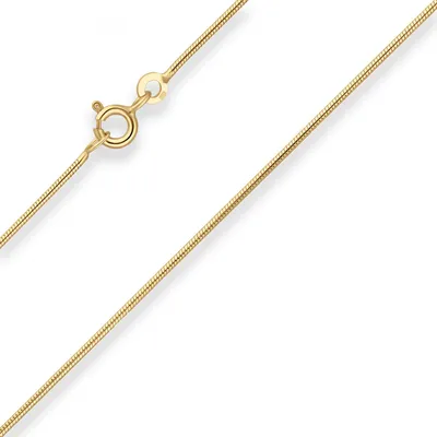 Produktbild von 1,1mm Schlangenkette Goldkette Collier Halskette aus 333 Gold Gelbgold 40cm