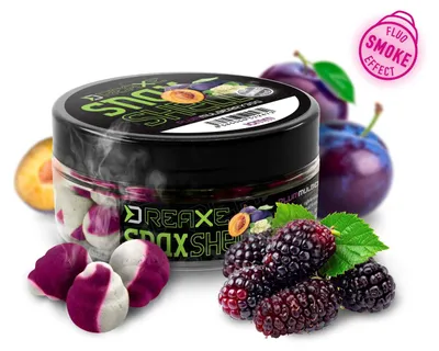Obrázok produktu pre DELPHIN D SNAX SHELL, umelá nástraha, vzor: fialovo-biela, motív: slivka – moruša, kód: 101007687