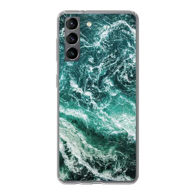 Produktbild von MuchoWow® Handyhülle Schutzhülle Hülle für Samsung Galaxy S21 Marmor - Gemustert - Natursteine Silikon Softcase Handy Hülle - Softcase