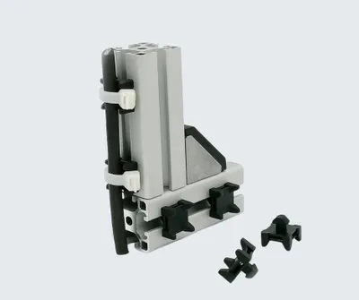 Produktbild von Kreuzkabelbinder Block für 40er Aluprofile Nut 8 Kabelbinder- 1 Stück