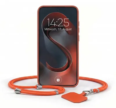 Produktbild von Handyhülle für Samsung Galaxy S26 mit Handykette Band Kordel Hülle Case Schutzhülle Rot