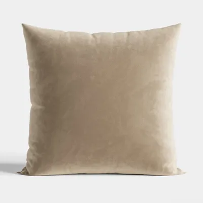 Produktbild von Kissenbezug 40x40 Dekorativer Samt C. Beige