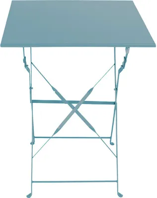 Bistrotisch Klapptisch Campingtisch Campingtisch Metall Türkis B60xH71cm