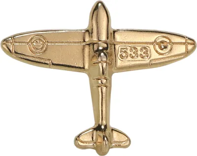 Produktbild von Uni Mode Flugzeug Form Brosche Pin Anzug Hemd Kragen Abzeichen Zubehör Geschenk-Golden