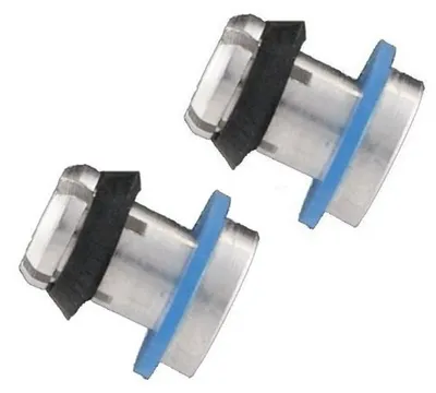 Sicherheitsventil-Set für Schnellkochtopf, 2 St., Alu, silber