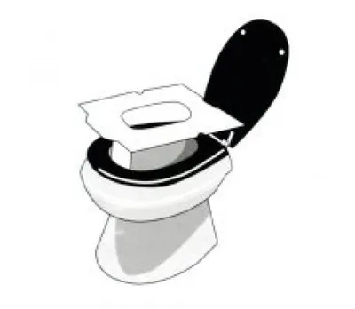Produktbild von WC Papiersitz Auflage Schutzauflage WC Brille 25 Stück Papierauflage