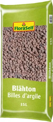 Produktbild von Blähton FloraSelf 15 L Pflanzgranulat Tongranulat Hydrokultur