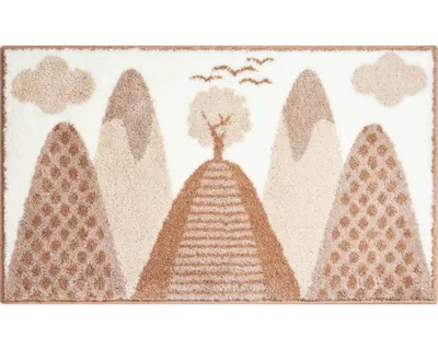 Obrázek produktu pro Koberec do koupelny Grund MOUNTAINS 80 x 140 cm béžová