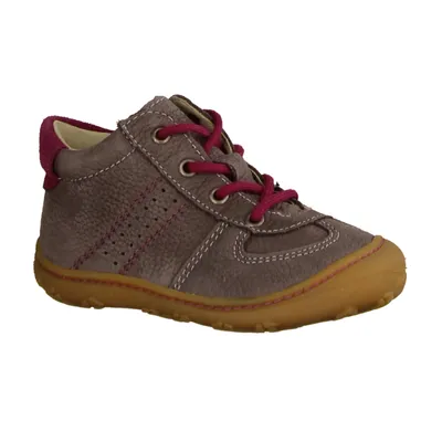 Produktbild von Ricosta Sami 1224600454 Lauflernschuhe,Kinderschuhe, Girls Grau/Rosa, Leder NEU - Kinderschuhe Lauflernschuhe Gr. 18 - 26, Grau, leder (aloe)