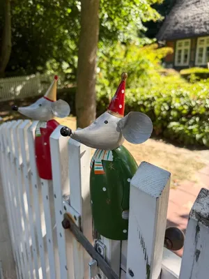 Produktbild von Zauberhafte Zaunhocker, Zaunstecker 3 er Set, Maus