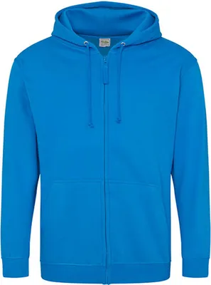 Produktbild von Just Hoods JH050 | Herren Kapuzenpulli mit Reisverschluss / Zoodie - Farbe: Sapphire Blue - Größe: L