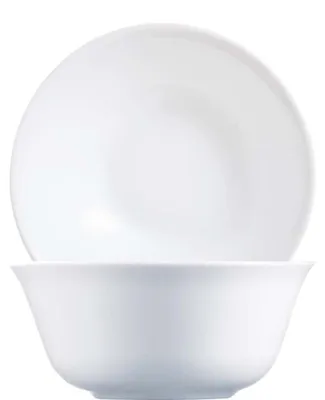 Image de Assiettes blanches plates, 12 cm, 33 cl, lot de 6