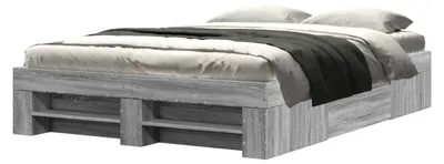 Produktbild von Bettgestell Grau Sonoma 120x200 cm Holzwerkstoff