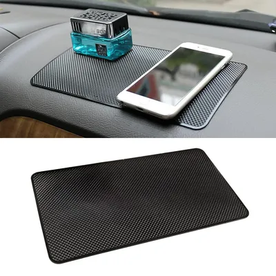 Imagen del producto de Alfombrilla de goma antideslizante para coche, de 25 x 15,9 cm, autoadhesiva, para el salpicadero