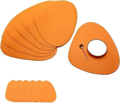 Produktbild von Famanu Platzset Set aus 6 Platzdeckchen und 6 Untersetzern - Orange