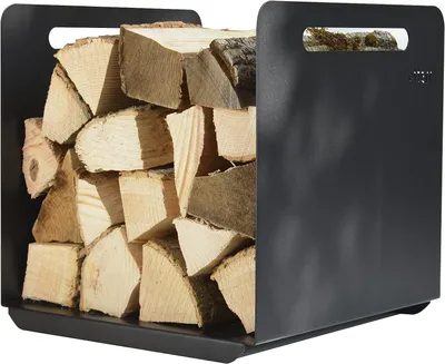 Image de Paniers en métal et bois, 100% acier, design moderne
