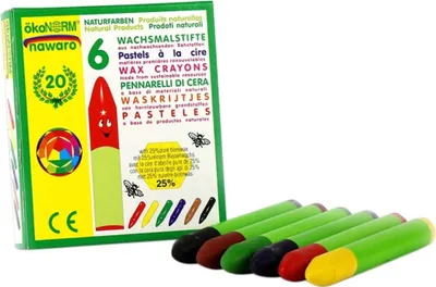 Produktbild von ökoNorm Wachskreide nawaro, Kartonetui - 6 Farben