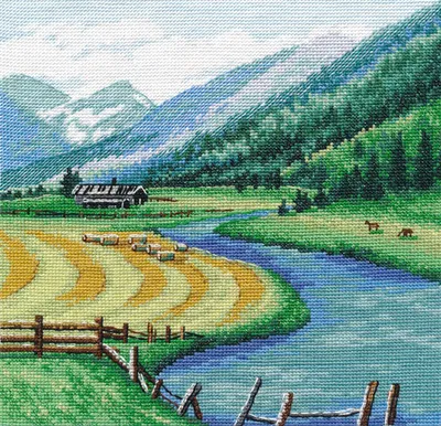 Produktbild von Oven Kreuzstich-Set "Österreich", Zählmuster, 20x20cm