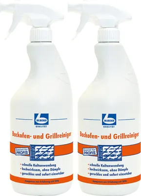 Produktbild von Dr. Becher Backofen und Grillreiniger 1L gegen Fett- & Bratrückstände (2er Pack)