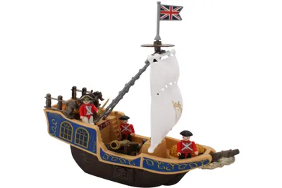 Produktbild von Piratenschiff Kinder Piraten Eddy Toys mit Kanone & Schatz