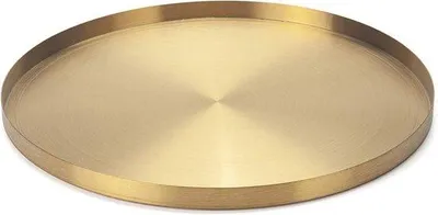 Produktbild von Famanu Dekoratives Tablett mit Metallablage - Gold, 32 cm