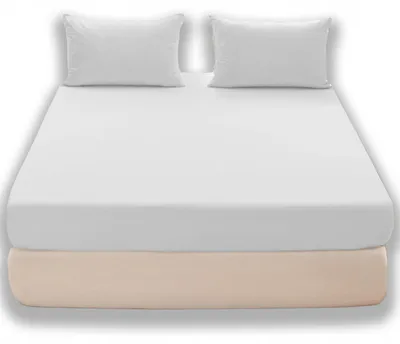 Produktbild von Łóżkoholicy GK01 Spannbettlaken 220x200cm Baumwoll-Jersey Weiß