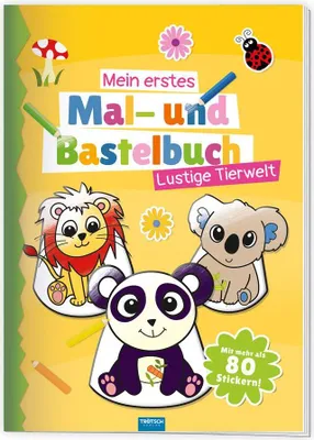 Produktbild von Trötsch Mal- und Bastelbuch - Mein erstes Mal- und Bastelbuch/Lustige Tierwelt